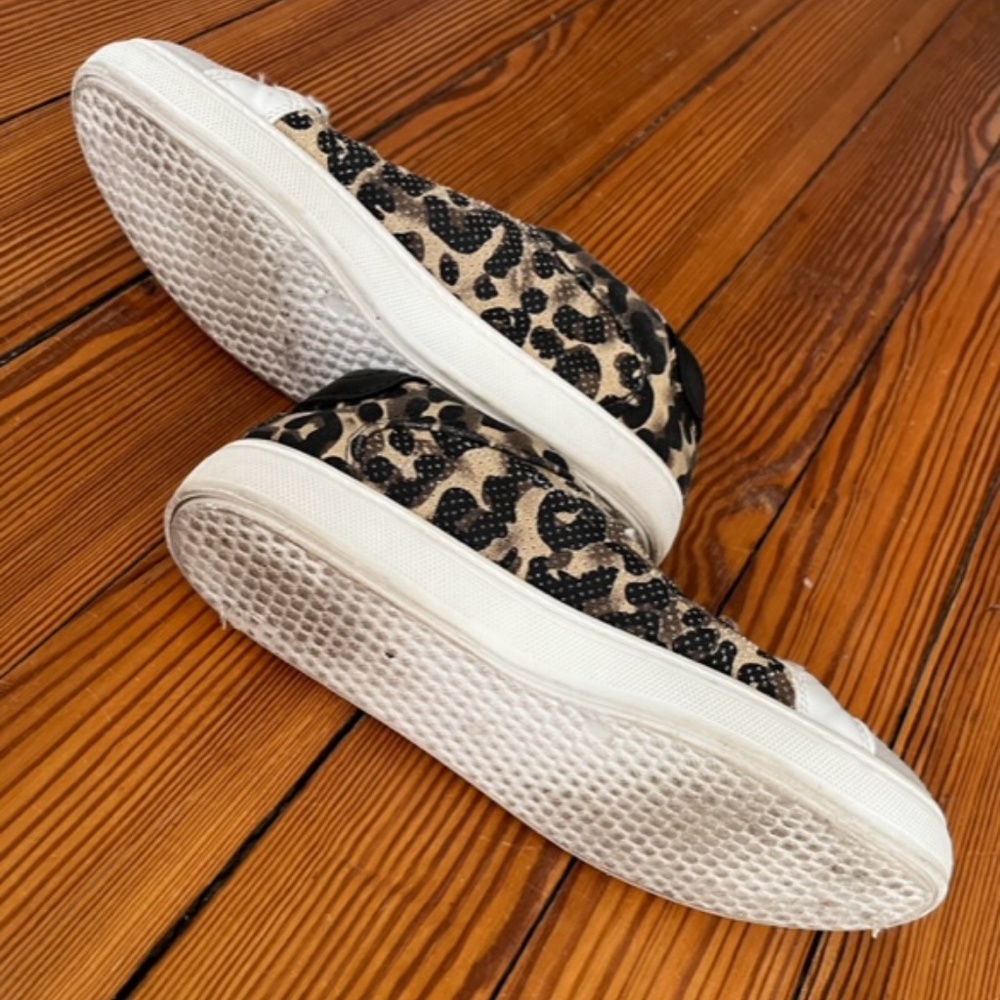 Steve Madden Amalfi  Canvas Sneakers ~ Leopard Pattern ~ Size 7.5 - Picture 5 of 5